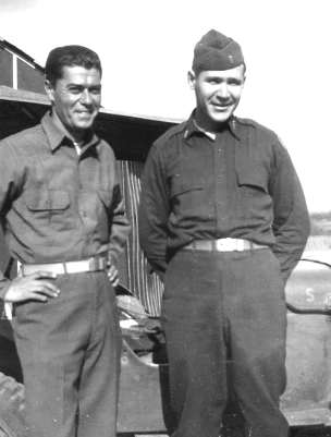 1st Lt. Chas P. Macke with unknown soldier